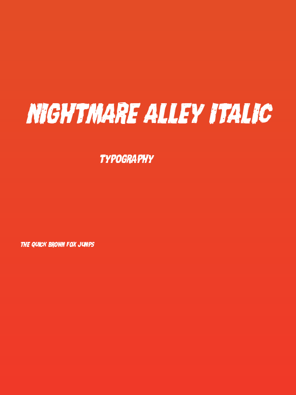 Nightmare Alley Italic Poster