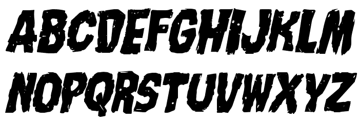 Nightmare Alley Italic Font LOWERCASE