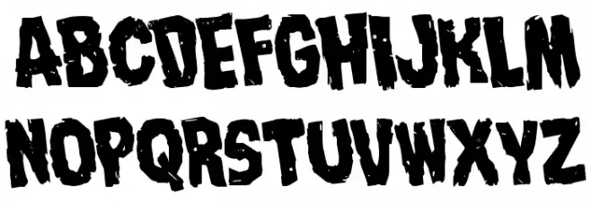 Nightmare Alley Leaning Font UPPERCASE