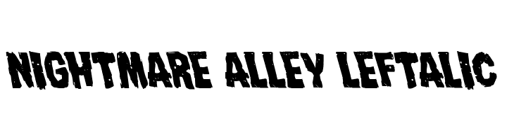 Nightmare Alley Leftalic  baixar fontes gratis