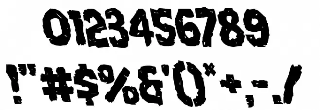 Nightmare Alley Leftalic Font OTHER CHARS