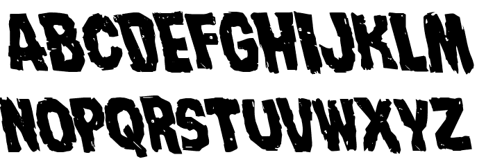 Nightmare Alley Leftalic Font LOWERCASE
