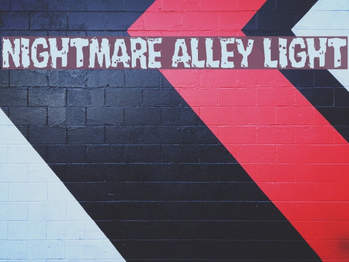 Nightmare Alley Light Font examples