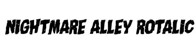 Nightmare Alley Rotalic  Fuentes Gratis Descargar