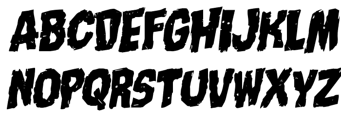 Nightmare Alley Rotalic Font LOWERCASE