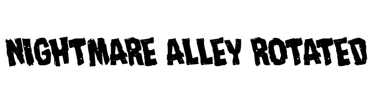 Nightmare Alley Rotated Font