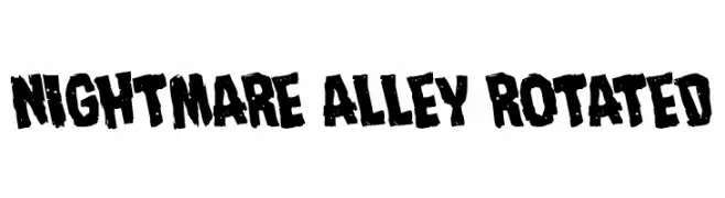Nightmare Alley Rotated  フリーフォントのダウンロード