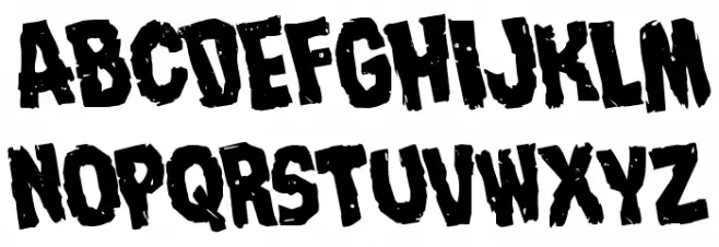 Nightmare Alley Rotated Шрифта ВЕРХНИЙ