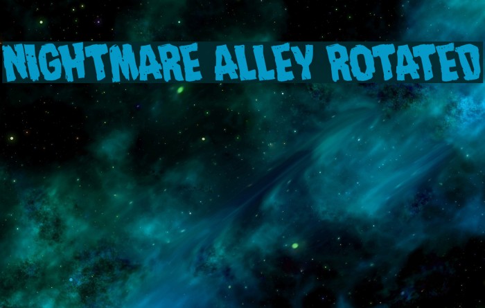 Nightmare Alley Rotated Font examples