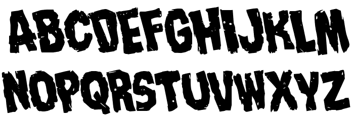 Nightmare Alley Rotated Font LOWERCASE