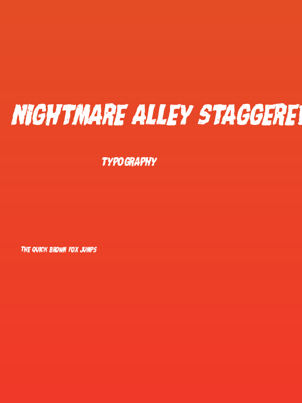 Nightmare Alley Staggered Italic Poster
