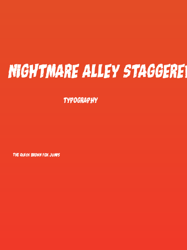 Nightmare Alley Staggered Rotalic Poster
