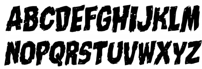 Nightmare Alley Staggered Rotalic Fuentes MINÚSCULAS