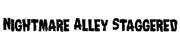 Nightmare Alley Staggered  Free Fonts Download