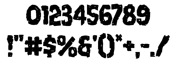 Nightmare Alley Font OTHER CHARS