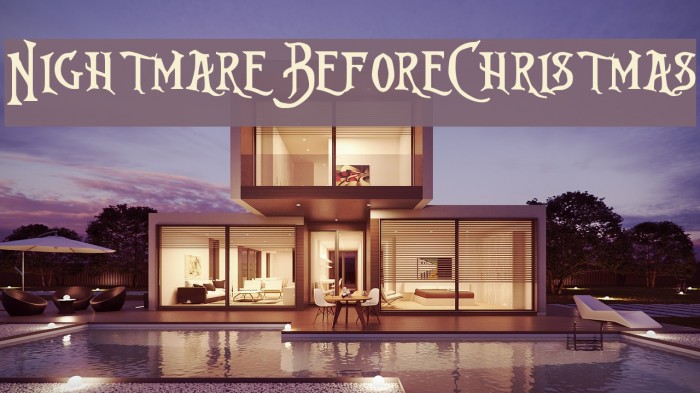 Nightmare-Before-Christmas Font examples
