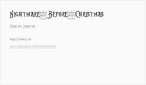 Nightmare-Before-Christmas Business Card