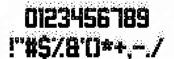 Nightmare Codehack Font OTHER CHARS