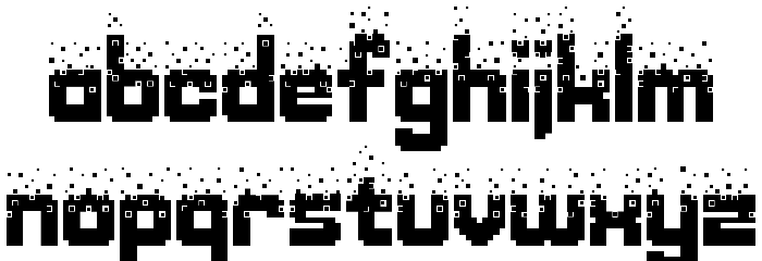 Nightmare Codehack Font LOWERCASE