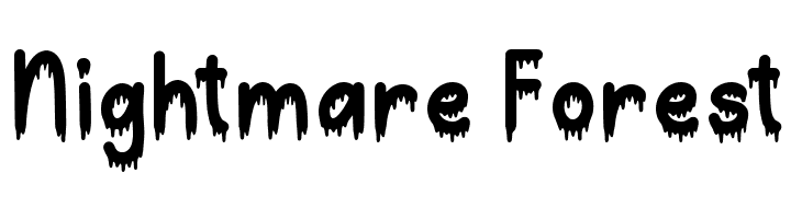 Nightmare Forest  baixar fontes gratis