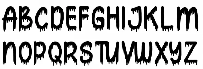 Nightmare Forest Font Litere mari
