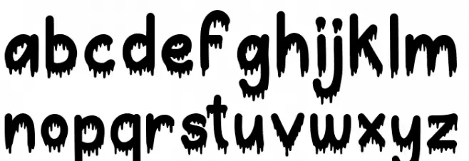 Nightmare Forest Font Litere mici
