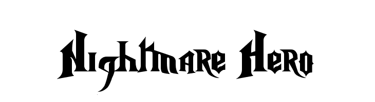 Nightmare Hero  Fuentes Gratis Descargar