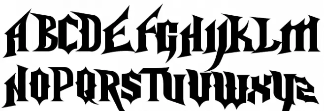 Nightmare Hero Fonte MAIÚSCULAS