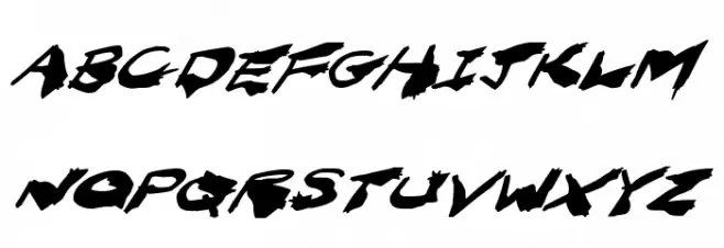Nightmare Ink Italic Polices MAJUSCULES