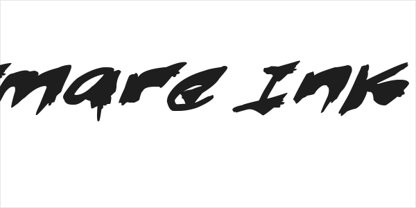 Nightmare Ink Italic Logo