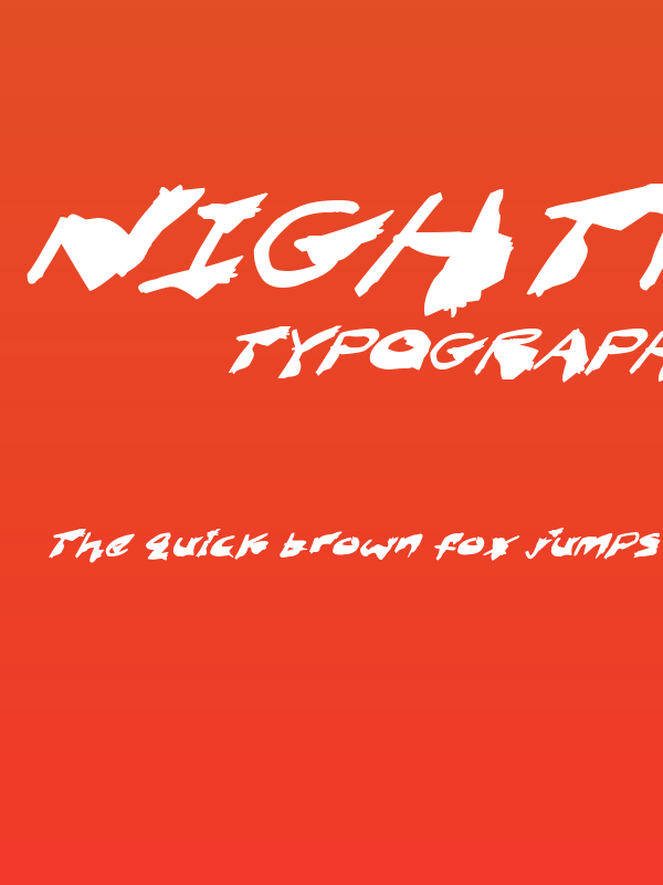 Nightmare Ink Italic Poster
