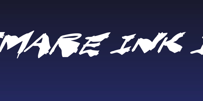 Nightmare Ink Italic Social Header