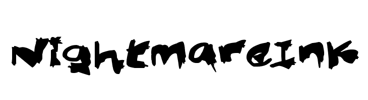 Nightmare Ink  les polices de caractères gratuit tlcharger