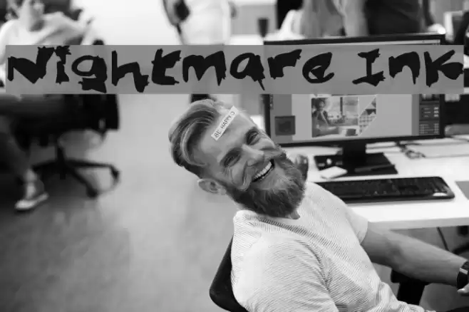 Nightmare Ink Font examples