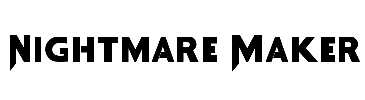 Nightmare Maker  baixar fontes gratis