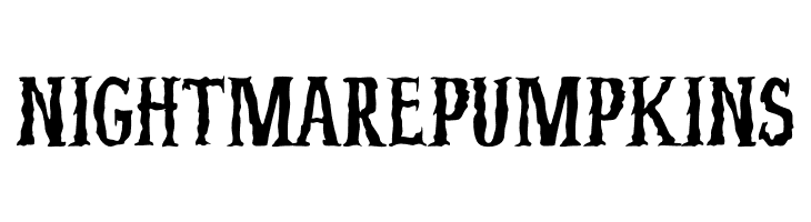 Nightmare Pumpkins  font caratteri gratis