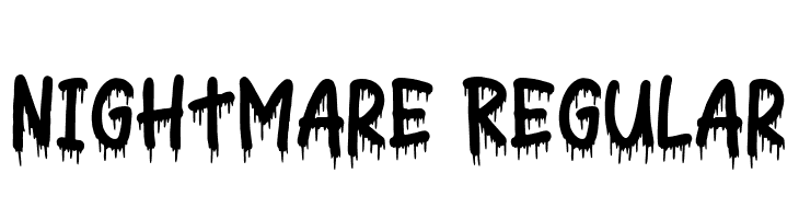 Nightmare Regular  baixar fontes gratis