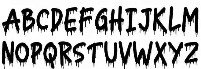 Nightmare Regular Fonte MAIÚSCULAS