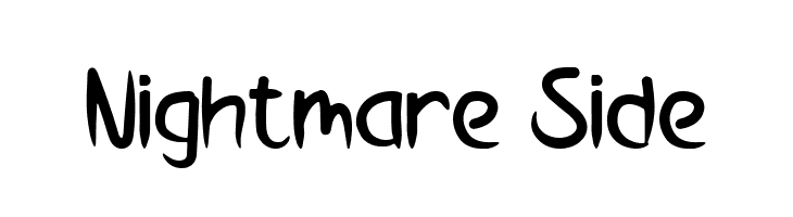 Nightmare Side  Frei Schriftart Herunterladen