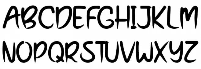 Nightmare Side Schriftart Groß