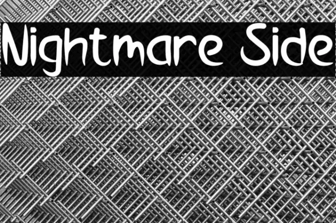 Nightmare Side Font examples