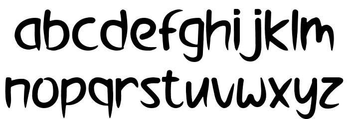 Nightmare Side Font LOWERCASE