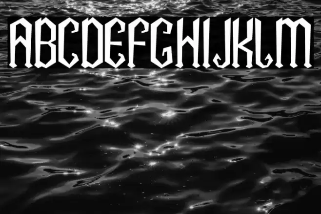 Nightmare Station Font examples