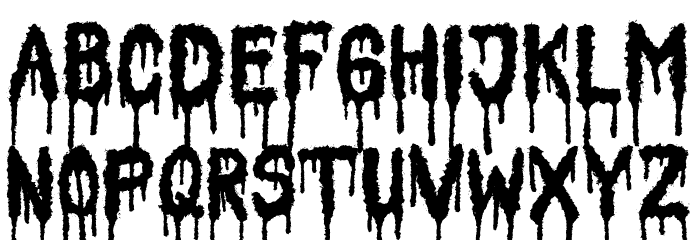 Nightmare Story Font LOWERCASE