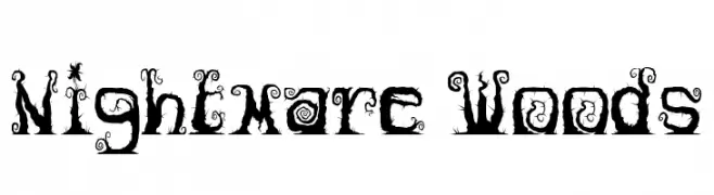 Nightmare Woods  Frei Schriftart Herunterladen