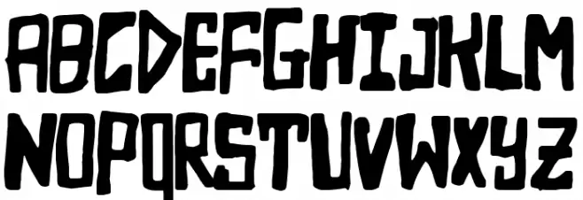 Nightmare at the Supermarket Schriftart Groß