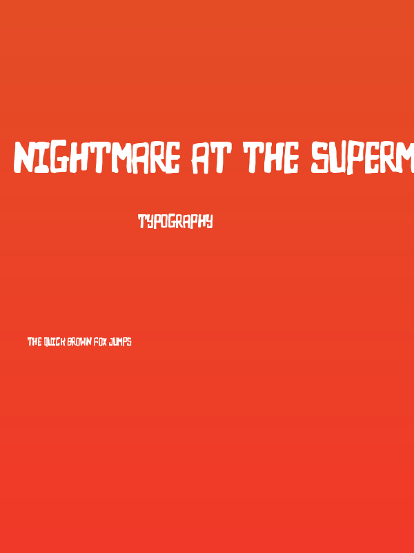 Nightmare at the Supermarket Poster