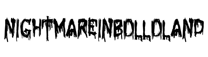 Nightmare in Bolloland  font caratteri gratis
