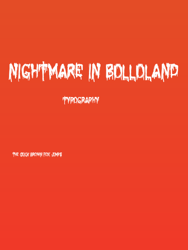 Nightmare in Bolloland Poster