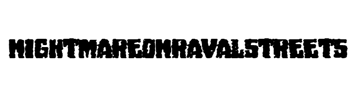 Nightmare on Raval Streets  नि: शुल्क फ़ॉन्ट्स डाउनलोड